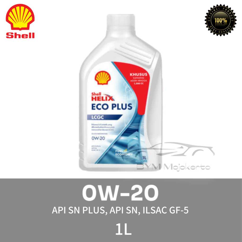 SHELL HELIX ECO PLUS 0W-20 1L