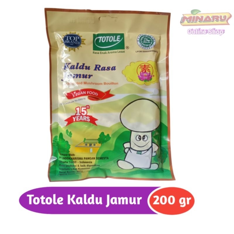 

Totole Kaldu Jamur 200 gr Penyedap Masakan Rasa Jamur