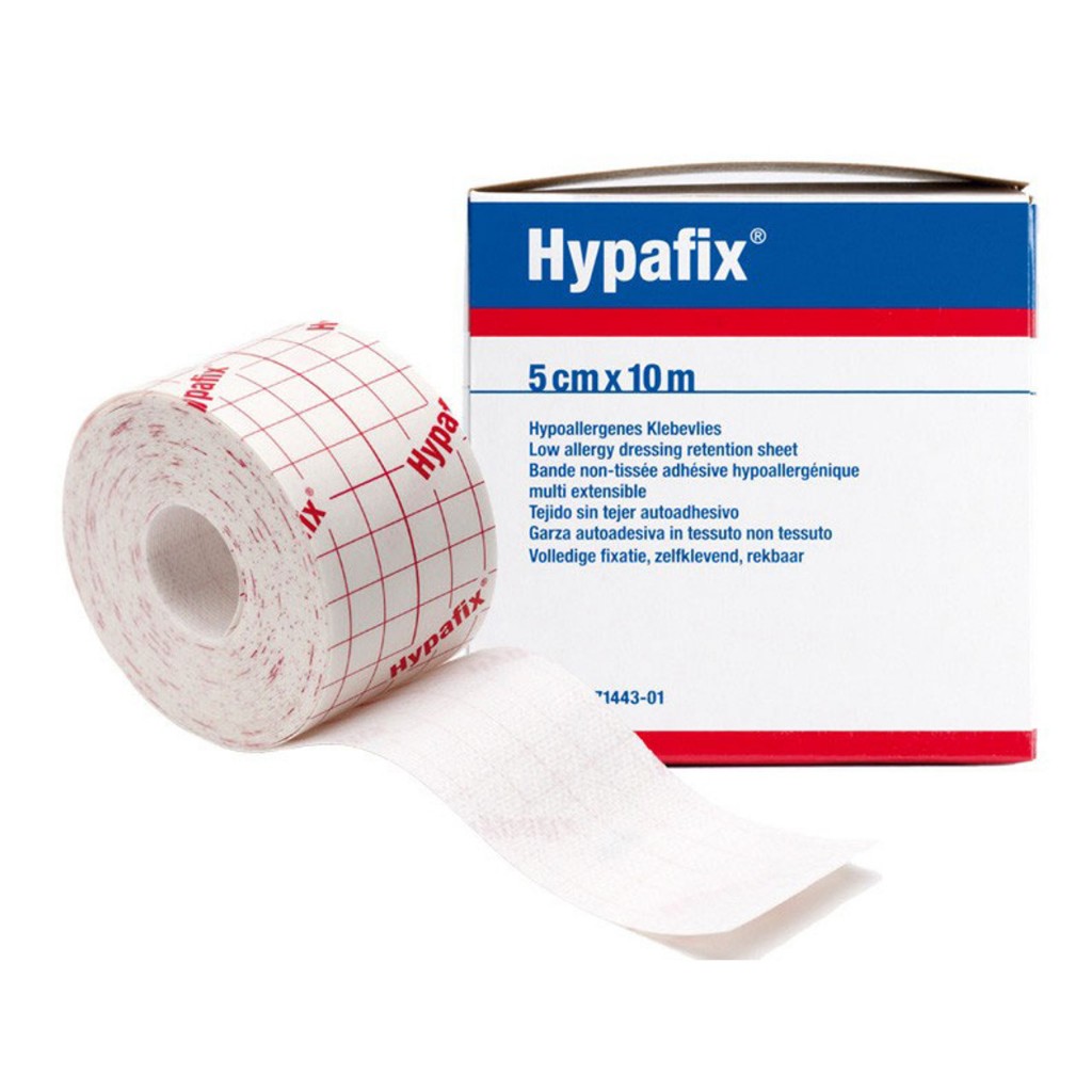 hypafix 5 cm x 1m, hypafix 10 cm x 1m tanpa dus
