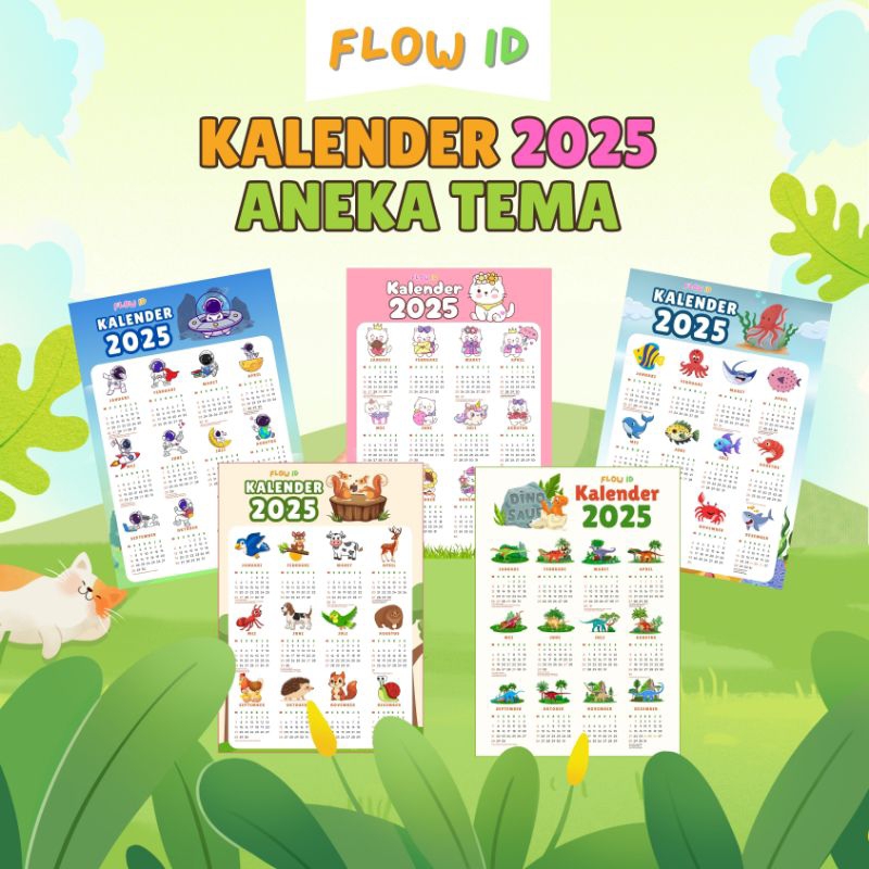

Kalender Dinding Poster 2025 Aesthetic A3 Aneka Tema