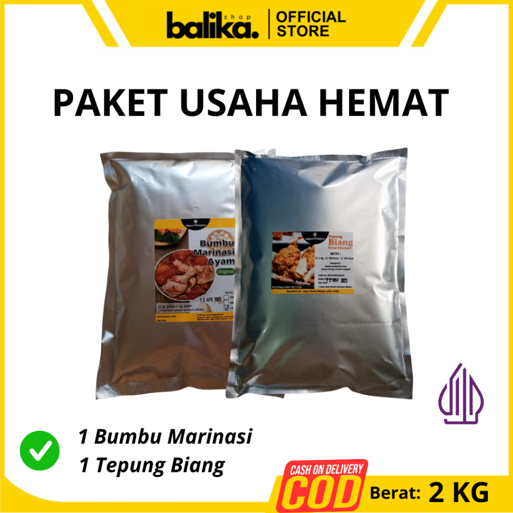 

Paket Usaha Fried Chicken Biang Tepung Bumbu Marinasi