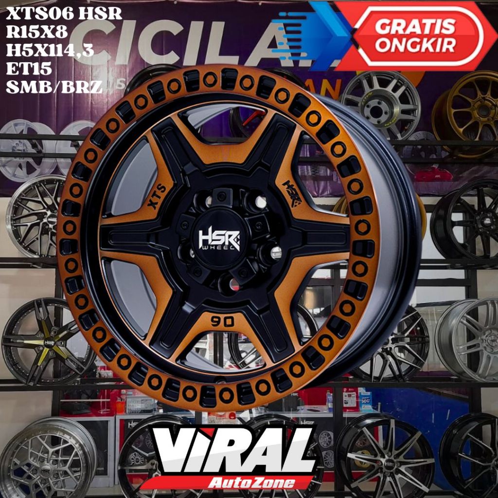 Velg Mobil TARUNA , ESCAPE , CHEROKEE , KUDA , HSR XTS06 RING 15 R15
