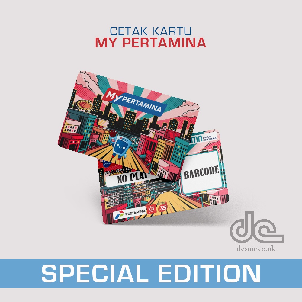 

Cetak barcode kartu My Pertamina Special edition