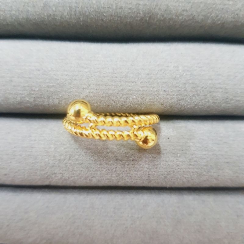 cincin xuping model dubai mevvah warna emas24k anti karat kualitas premium