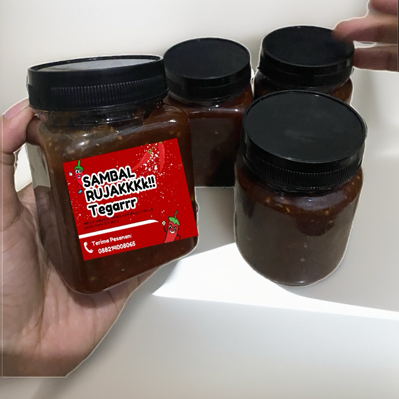 

SAMBAL RUJAK BUAH 250ml Bumbu Kacang Pedas Manis Gurih Home Made