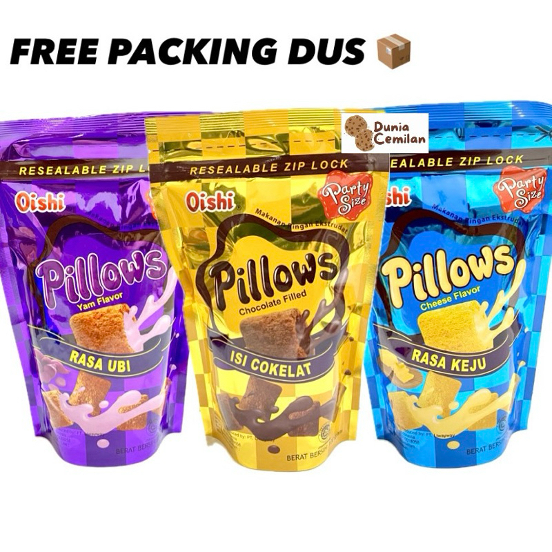 

[TERMURAH!!] Oishi PILLOWS Pouch 100gr Aneka Rasa - Makanan Ringan Ekstrudat Enak Aneka Rasa