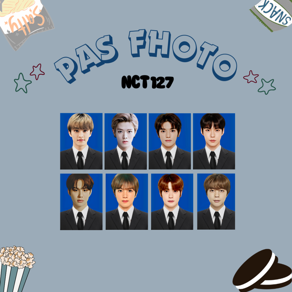 PAS FOTO NCT 127 3x4 (Harga 4PCS) ID PHOTO KPOP IDOL (PO BACA DESKRIPSI)