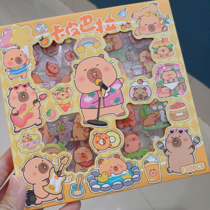 

Sticker box isi 100 lembar CAPYBARA
