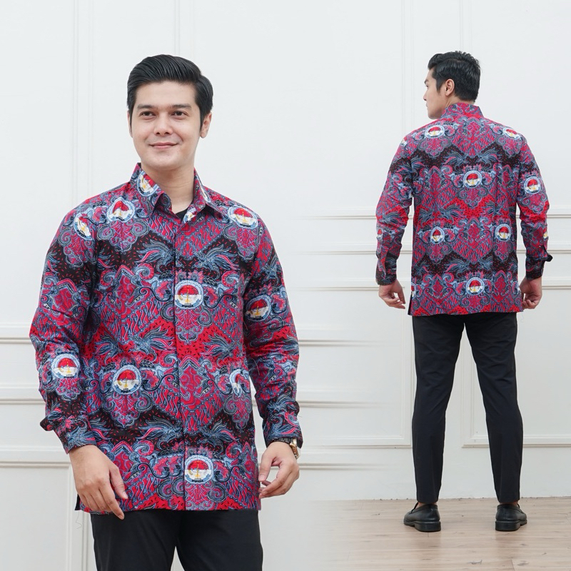 Baju seragam batik PPDI terbaru 2024 bahan katun halus baju laki laki ppdi lapis puring / tanpa puri