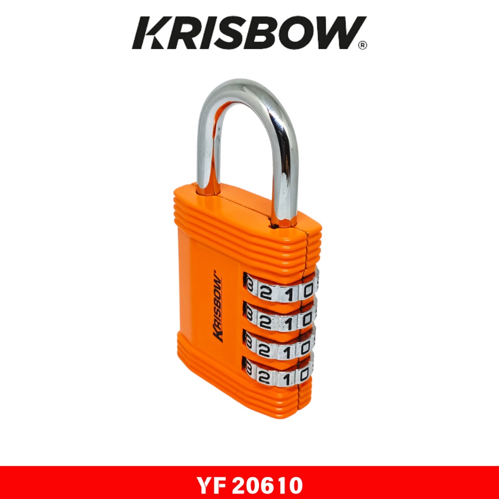 KODE J42Z Gembok 4 Angka Kombinasi Anti Maling Koper Padlock KRISBOW YF261