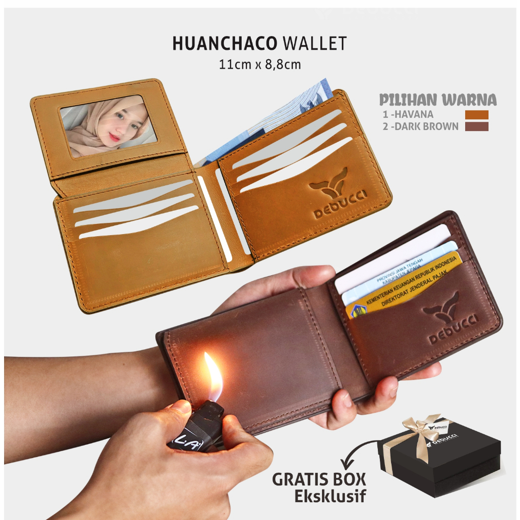 Debucci leather goods - Dompet pria kulit asli - Dompet Lipat Pria Kulit Asli/Huanchaco wallet