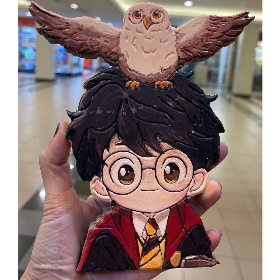 

Murah Berkualitas DIY Wood Character Painting Mewarnai Melukis Mainan Edukatif Anak Hampers Souvenir Kayu Karakter HARRY POTTER Woodengem