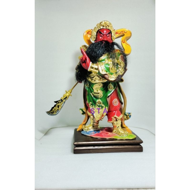 Patung/Rupang Dewa Kwan Kong ukuran 12 inch