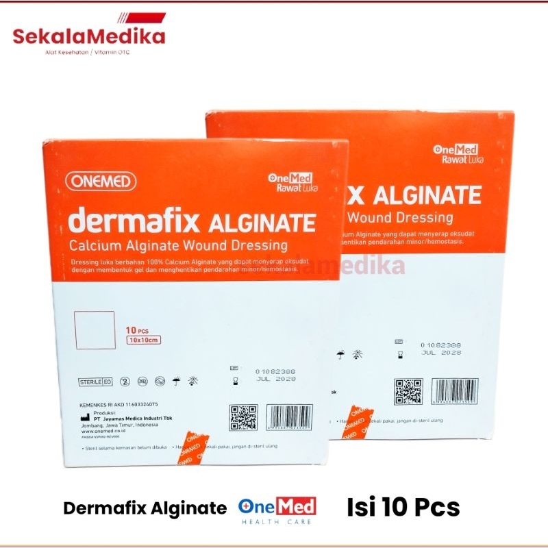 Dermafix Alginate 10 x 10 Cm Calcium Alginate Dressing  / Box