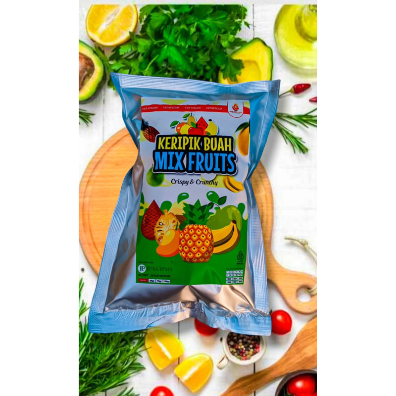 

keripik buah mix kualitas premium rasa gurih renyah