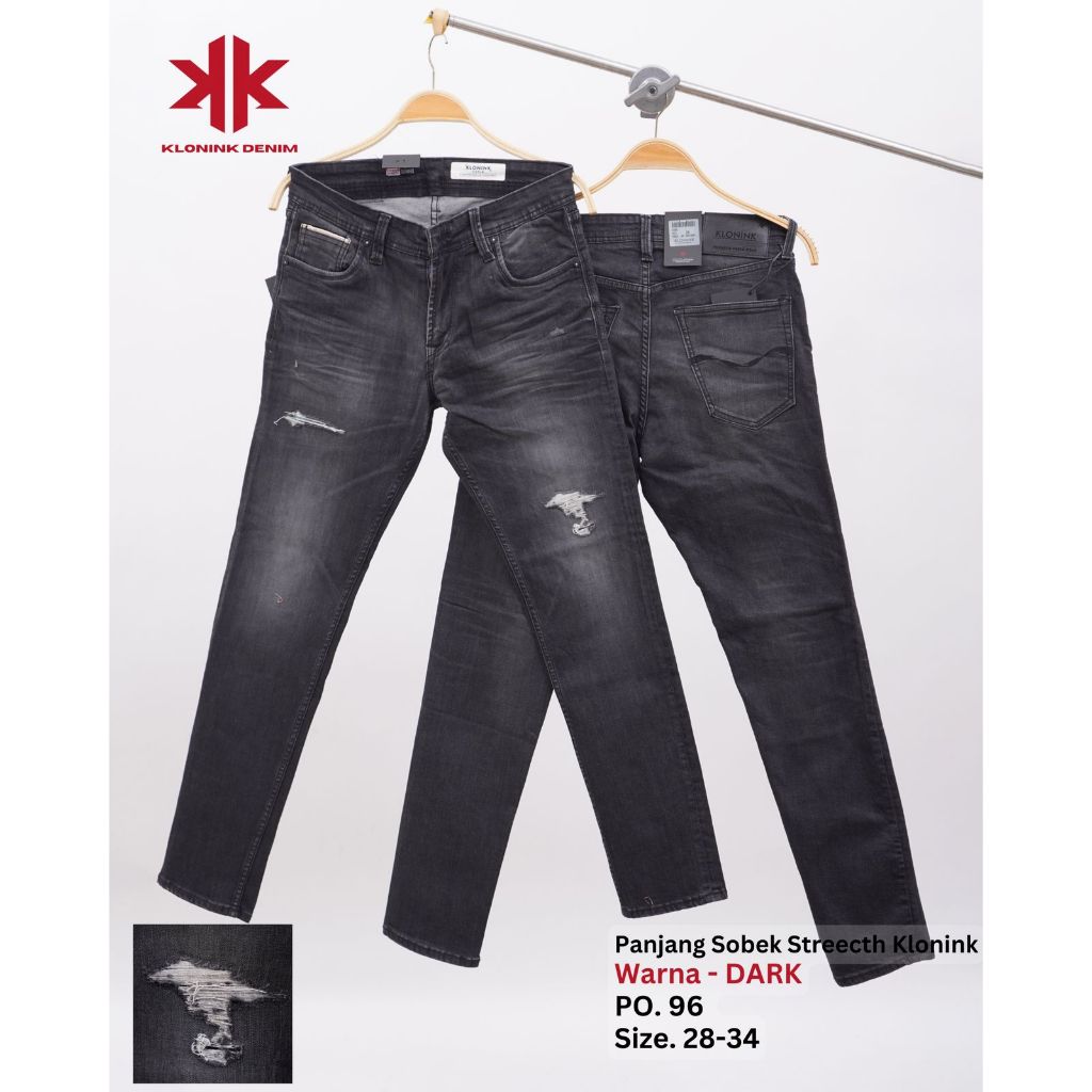 KLONINK JEANS ORIGINAL BLACK WOSH LIMITED EDITION