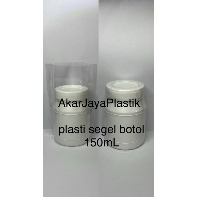 Plastik Segel untuk Botol kapsul /botol obat /botol lem 150ml /150cc plastik shrink wrap