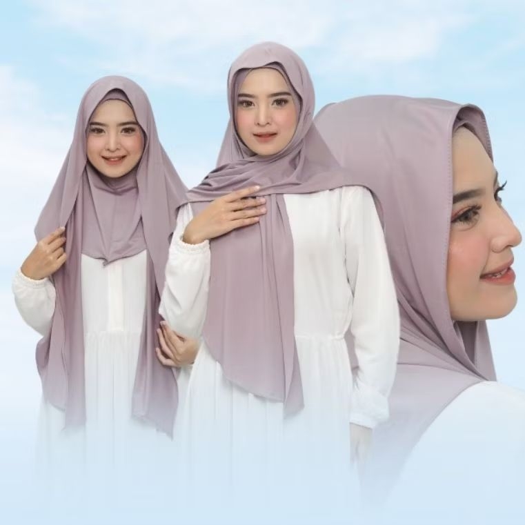 waroeng hijab - pashmina 2in1 premium/pashmina inner tutup leher jersey/pashima inner oval jersey