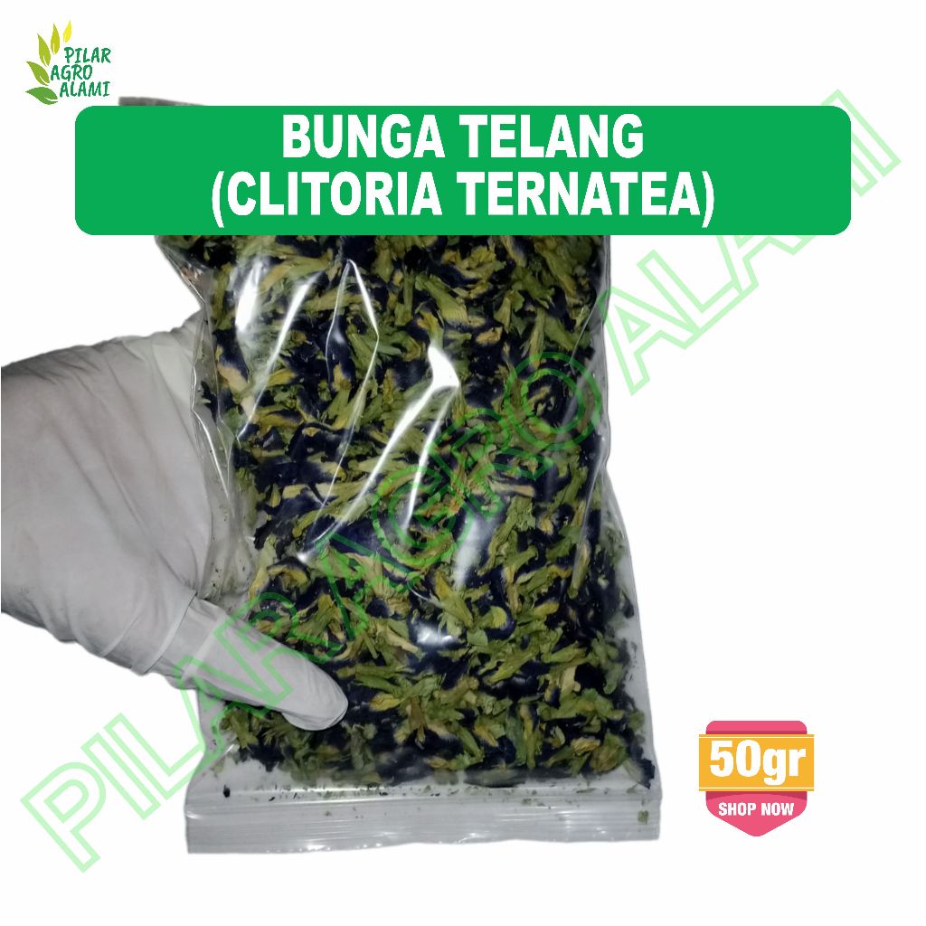

Bunga telang kering 50gr murah ekonomis