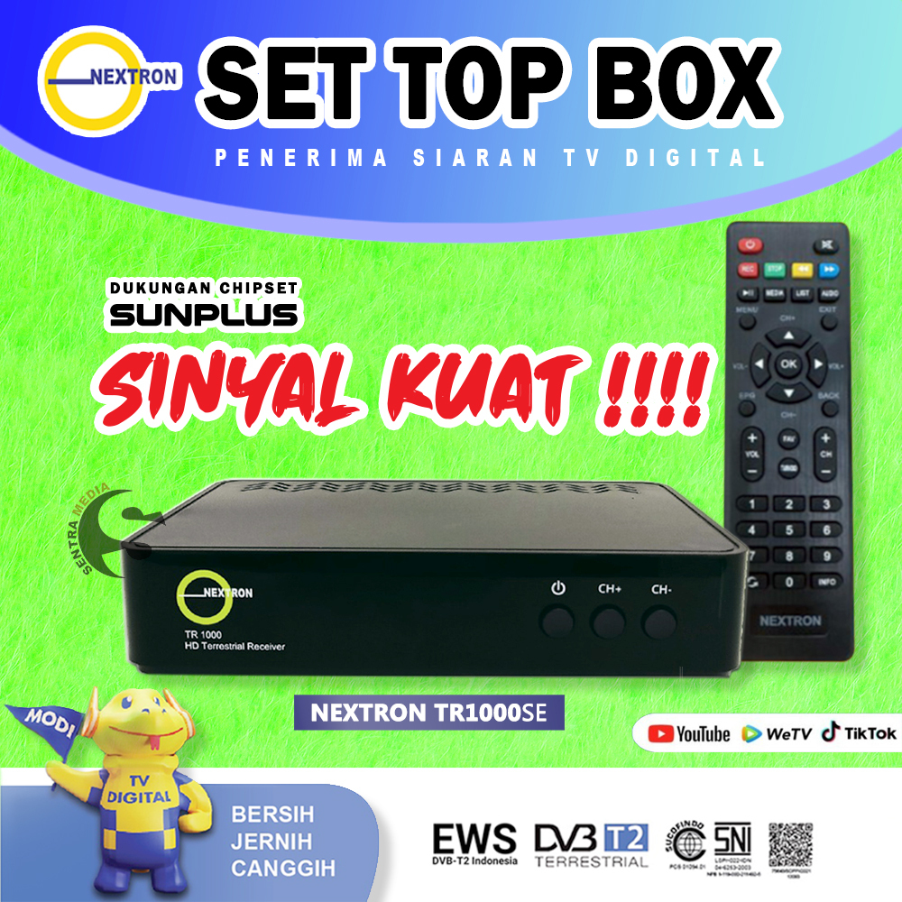 STB NEXTRON ,STB EVINIX & STB ZYREX Z-BOX Penerima siaran TV digital VERSI TERBARU BERGARANSI 