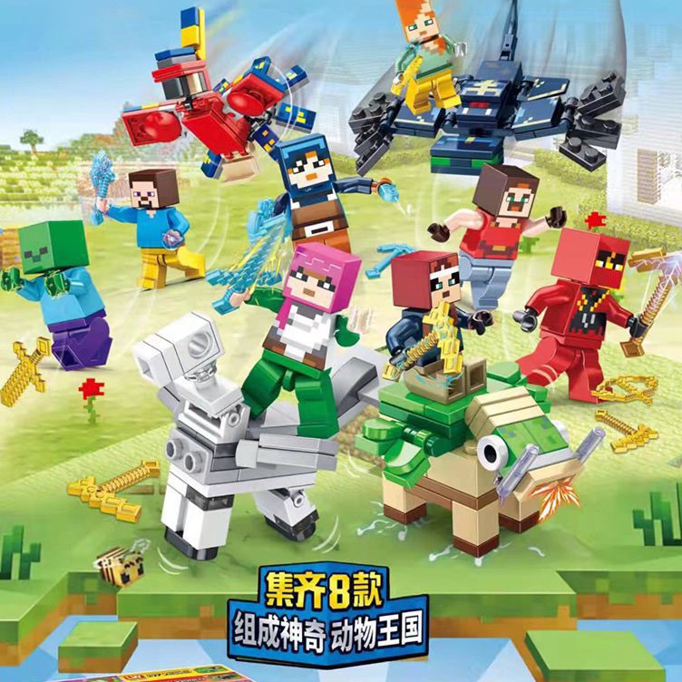 Pasti Keren  Mainan anak balok susun minifigure minecraft dan aksesoris lengkap minicraft mine craft