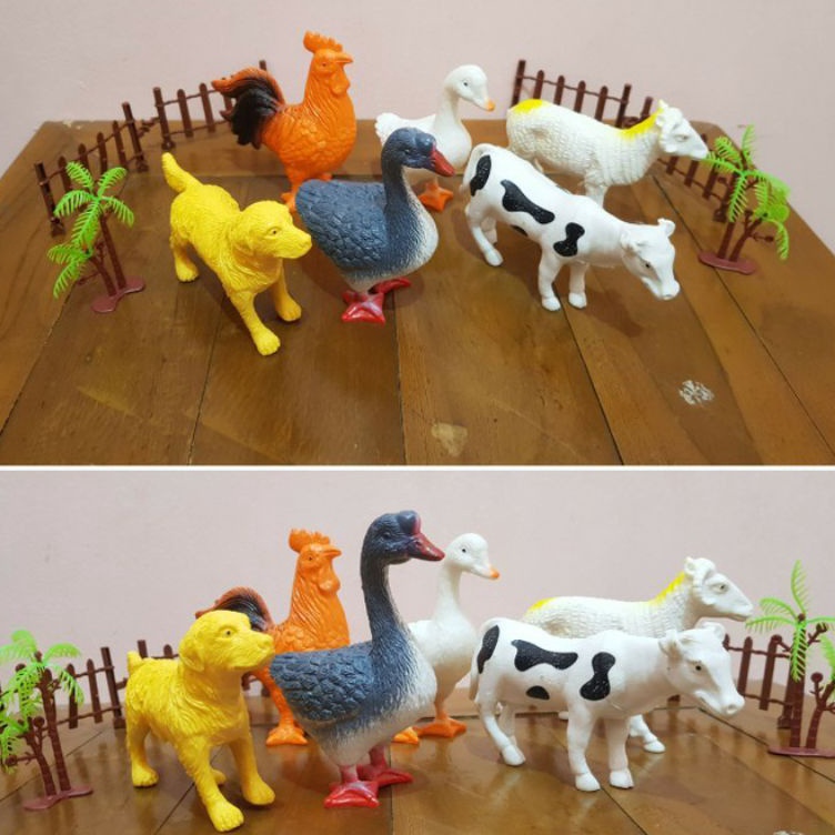 Diskon Besar  Mainan Set Hewan Ternak Besar  Binatang Unggas Farm Animal Anak Jumbo