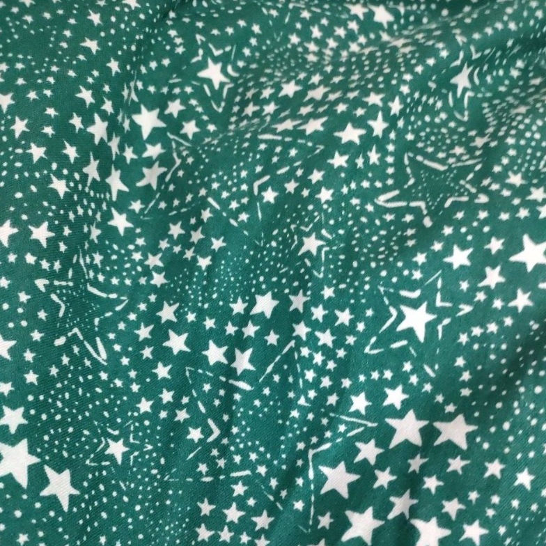 KODE H26E KAIN KILOAN KATUN RAYON TWILL TEBAL LEMBUT TIDAK MUDAH KUSUT BINTANG HIJAU