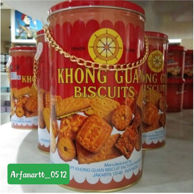 

Biskuit Khong Guan Kaleng Bulat Rantai 1000gr