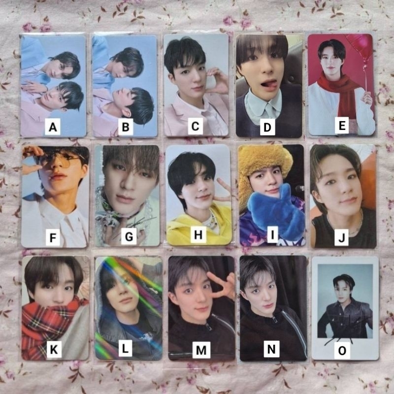 READY STOCK photocard pc jeno moonlight ice cream, jeno tc b sanrio, jeno abs, jeno baseball id card