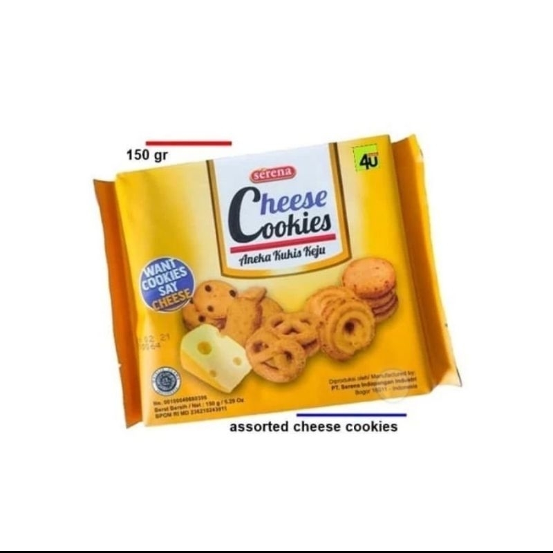 

SERENA CHEESE COOKIES Aneka kukis Keju 150 gr