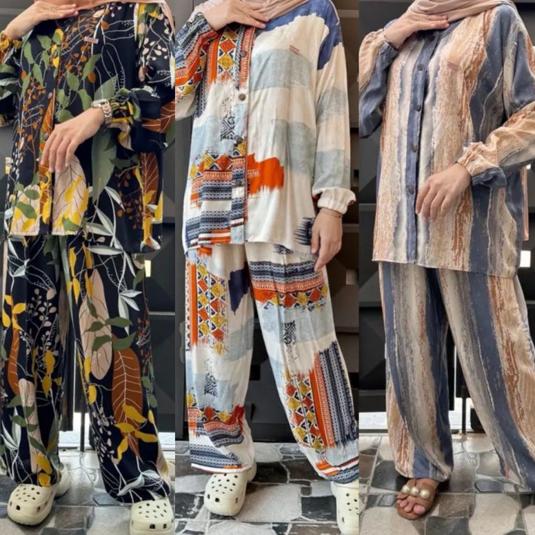 KODE E75I COD  Setelan Wanita  One set Makassar Piyama wanita