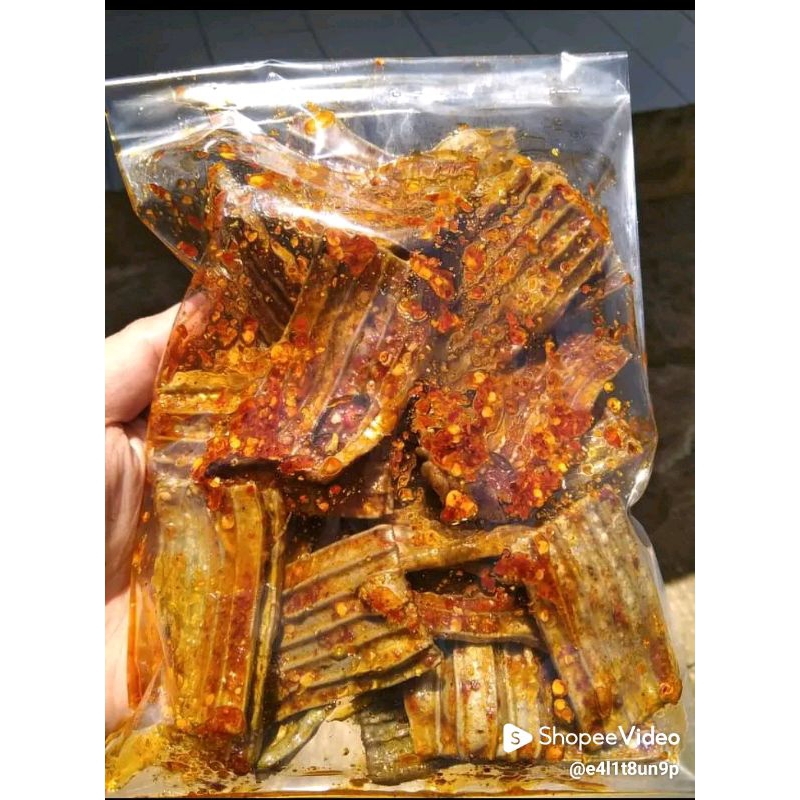 

kerupuk jengkol pedas extra daun jeruk gurih