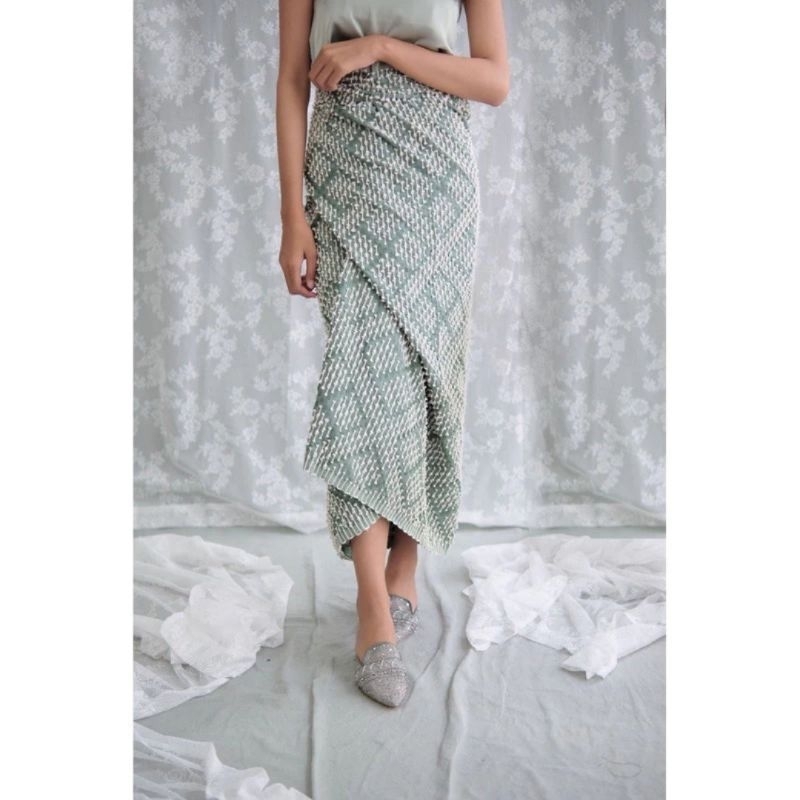 WRAP SKIRT - ROK LILIT INSTAN TENUN BULU - BAWAHAN KEBAYA MODERN