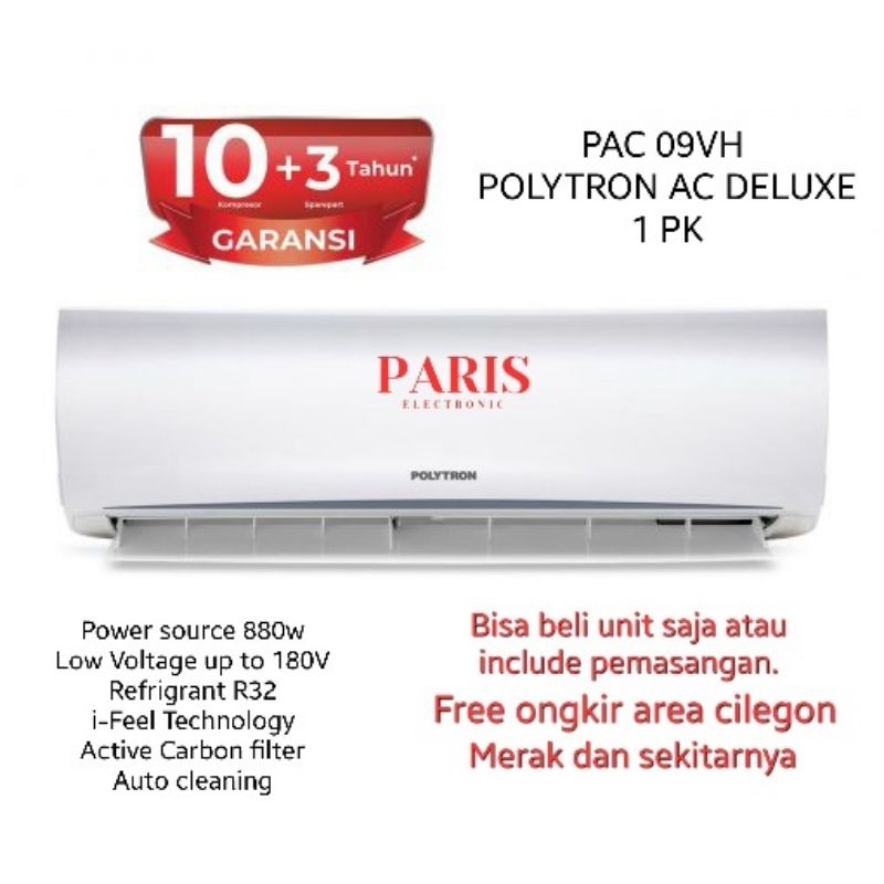 POLYTRON AC 1 PK PAC-09VH PEMASANGAN KHUSUS CILEGON MERAK