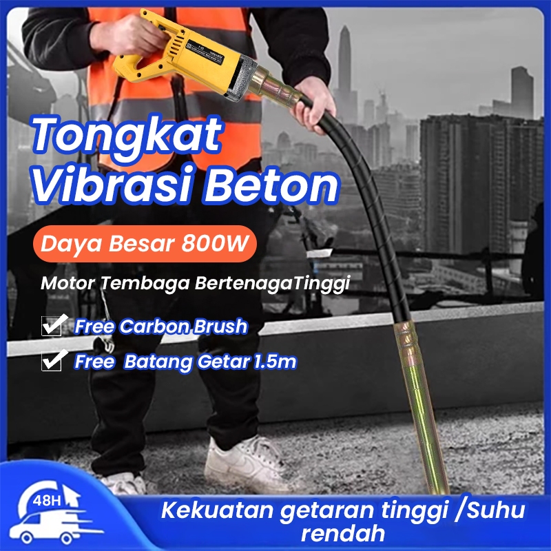 Mesin Bor Vibrator Listrik Portable alat  Vibrator Alat Pemadat Cor Tembok Beton perata adukan cor-c