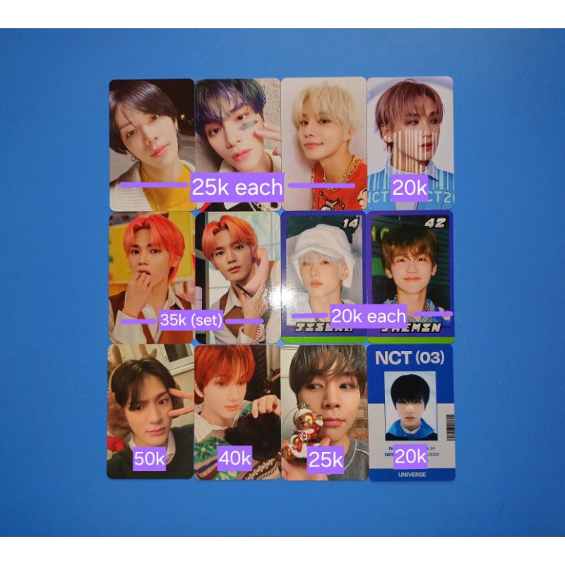 Haechan ISTJ Pob Everline Jeno Jisung Selca Pink Christmas Jaemin Konsep Yuta Xiaojun TC Trading Car