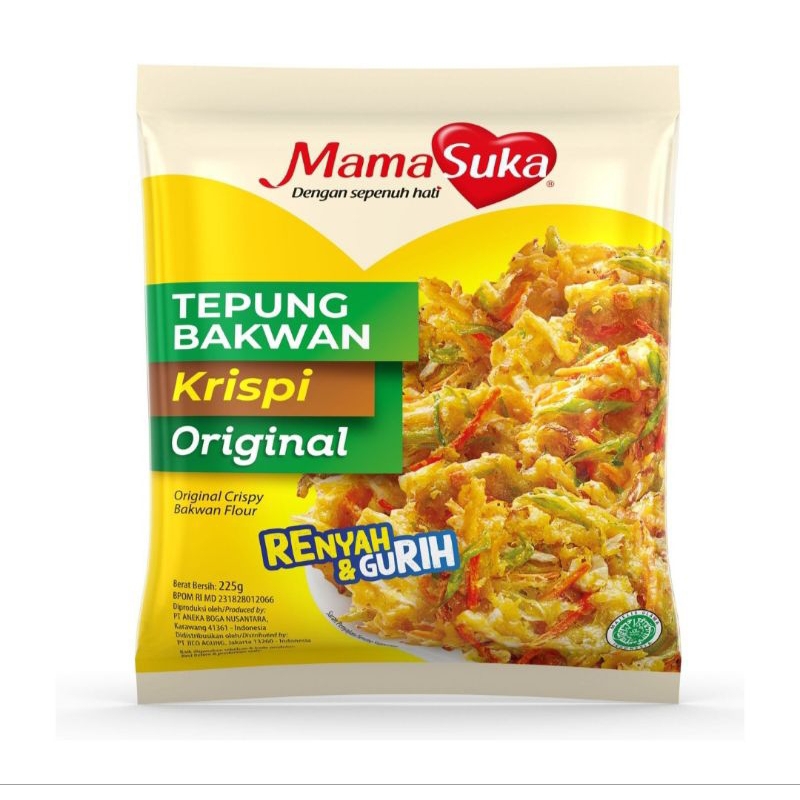 

Mamasuka Tepung Bumbu Bakwan krispi original 225gr