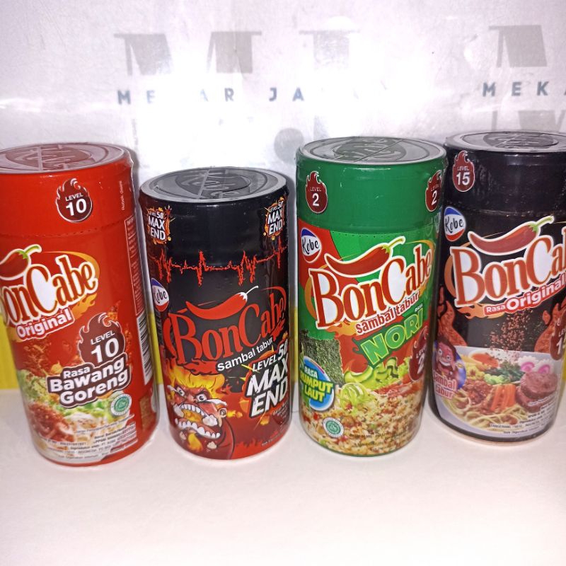 

Bon Cabe BOTOL Bubuk Botolan Kemasan 15gr Level 10, 15, 50 nori botol ALL VARIANT