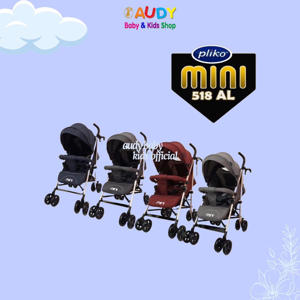 AUDY BABY - STROLLER PLIKO MINI 518AL | KERETA DORONG BAYI | STROLLER LIPAT KECIL