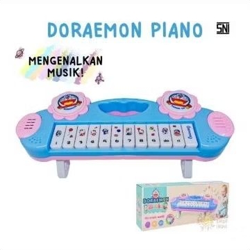 Mainan piano anak Baby mini piano keyboard gambar doraemon 118D-78A