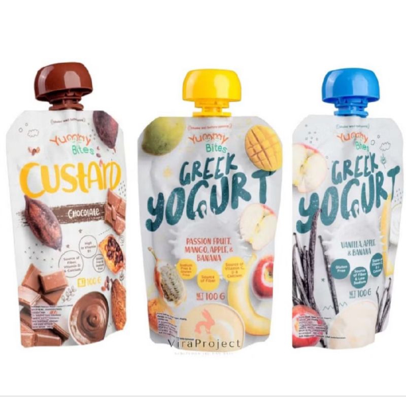 Yummy Bites Custard Chocolate / Greek Yoghurt