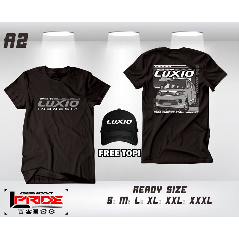 Kaos Sablon Mobil Luxio Free Topi