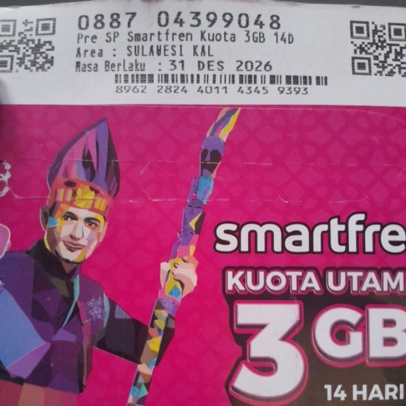 Kartu Smartfren 3-8 GB Unlimited