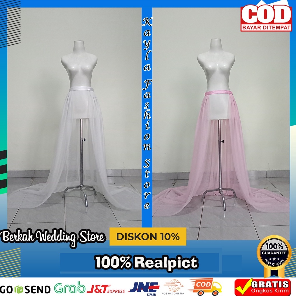 Ekor Gaun pengantin Tile PolosEkor Tile Gaun PengantinEkor Kebaya