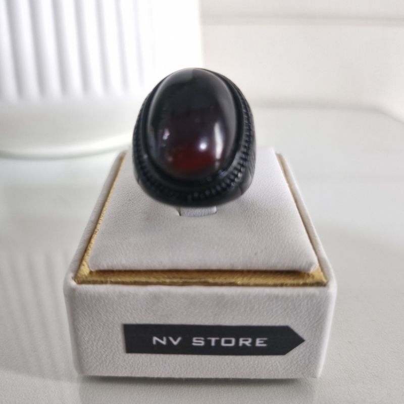 Batu Akik Yaman Wulung (Tembus Coklat Tua)