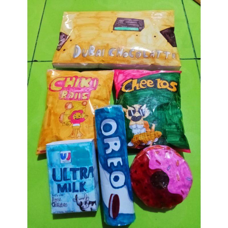 Squishy kertas buatan tangan Ainun