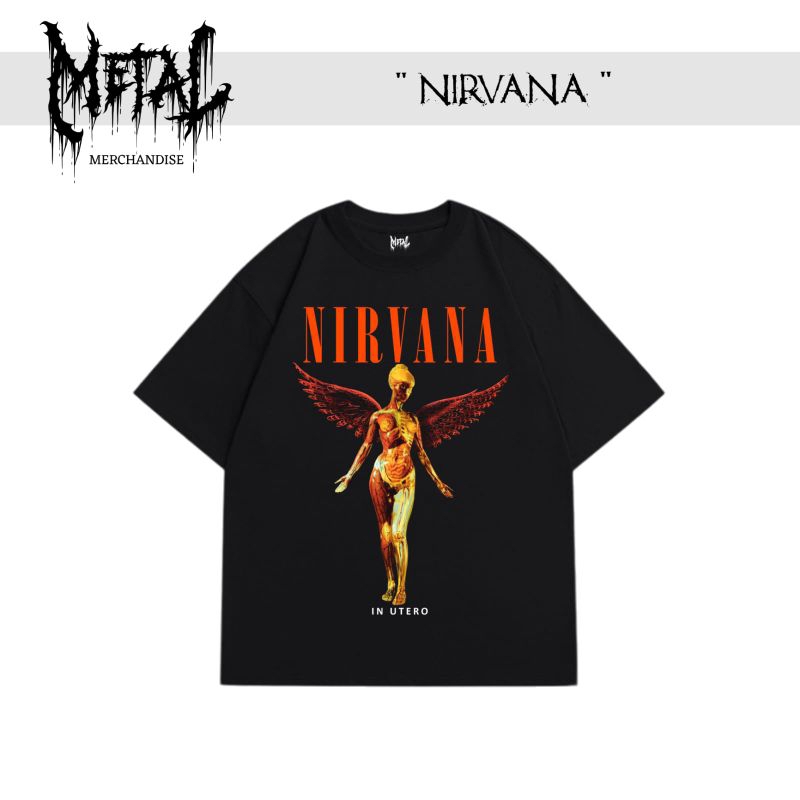 t-shirt Nirvana kaos original band luar negeri