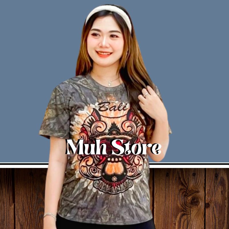 kaos barong bali tie dye unisex - baju oleh oleh bali pria wanita lengan pendek