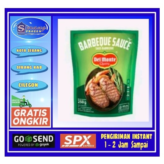 

Barbeque Delmonte 250g, Saos Barbekiu, Saus, Serang Frozen