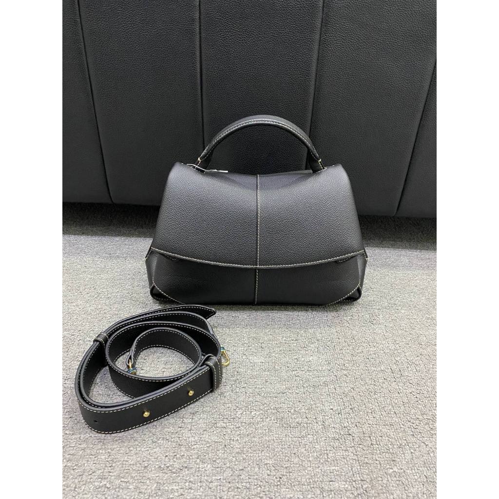 Tas POLENE MOKKI BLACK TOP HANDLE BAG 100% ORIGINAL